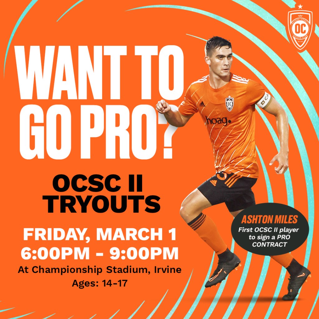 OCSC II Tryouts - Orange County SC